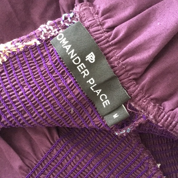 NWOT Tuckernuck Pomander Place purple smocked Wrenley dress M - Picture 8 of 15